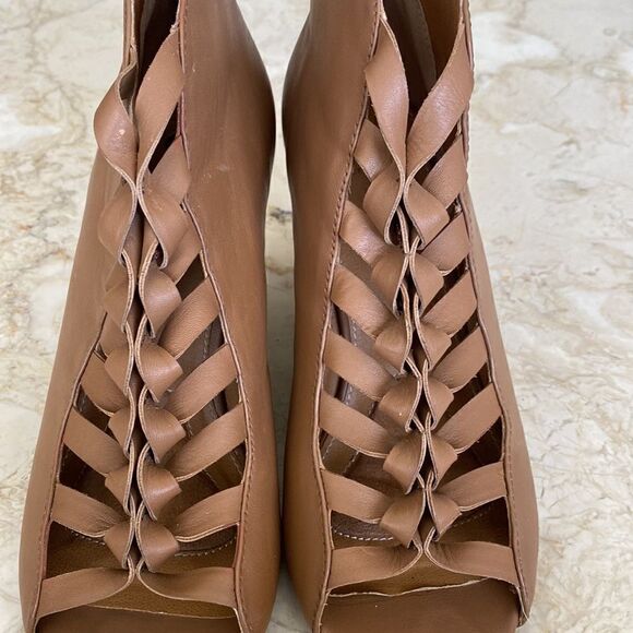 Kelsi Dagger Innis Wedge Leather Boots Booties - Picture 8 of 14